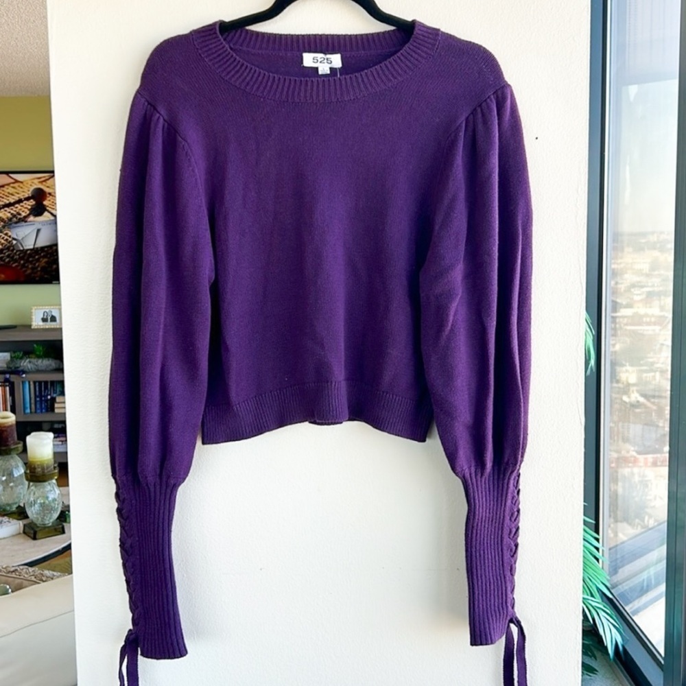 525 America purple amethyst sweater